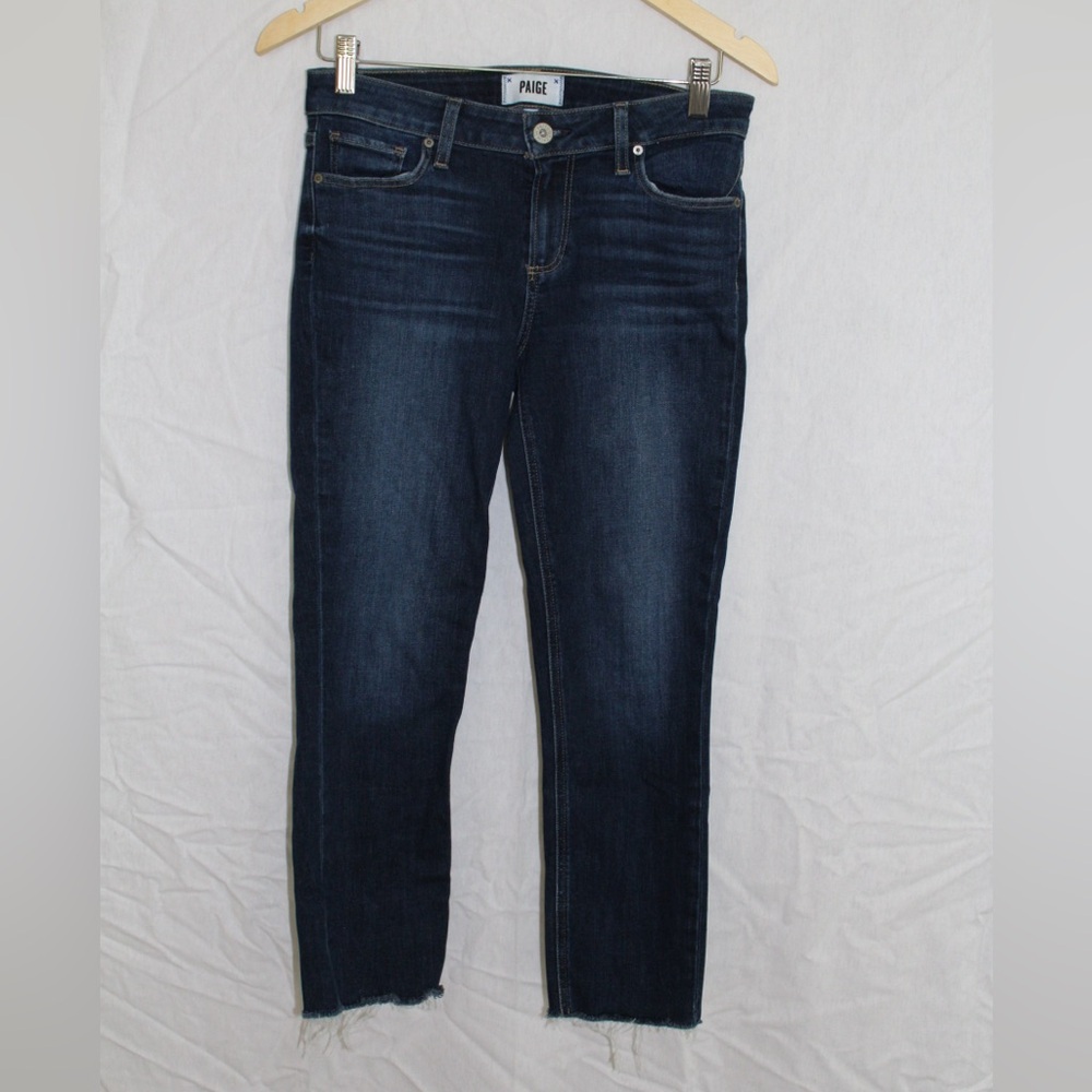 PAIGE Women's Midnight Blue Skinny Jeans - Size 28